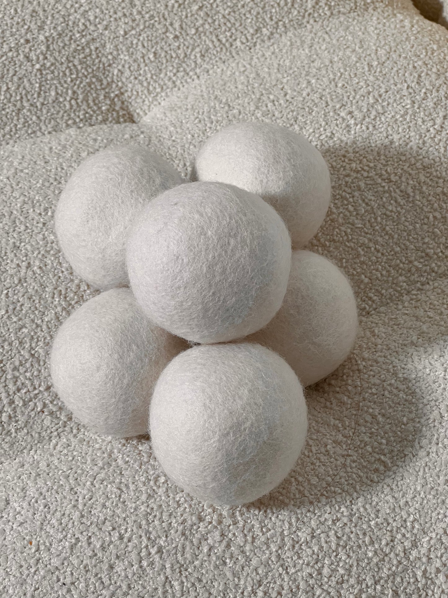 Clear Point Acne-Safe Organic Wool Dry Balls, 6 balls